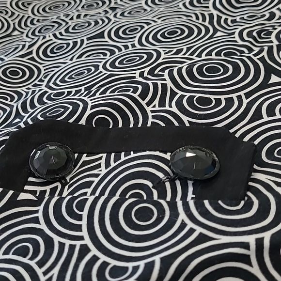 Kim Rogers sz 18 sleeveless geometric design black and white design dress - Picture 8 of 11